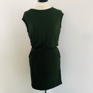 Banana Republic Moss Green Knit Dress Sz XS